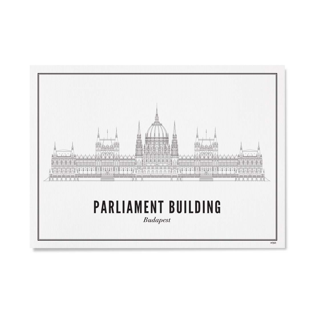 Poster von Budapest - Parlamentsgebäude | WIJCK.